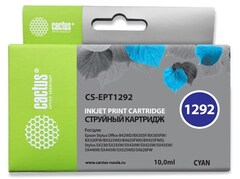 Картридж струйный Cactus CS-EPT1292 T1292 голубой (10мл) для Epson B42, BX305, BX305F, BX320, BX525, BX625, SX420, SX425, SX525, SX621