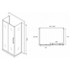Abber Schwarzer Diamant AG30160MH-S80M-S80M Душевой уголок, 160x80x195