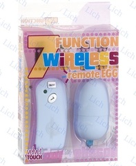 Голубое виброяичко WIRELESS