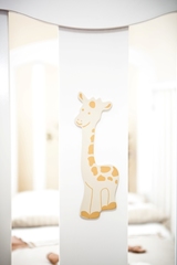 С 703 ЗН Кровать детская "Вилона" накладка Жираф (шоколад)