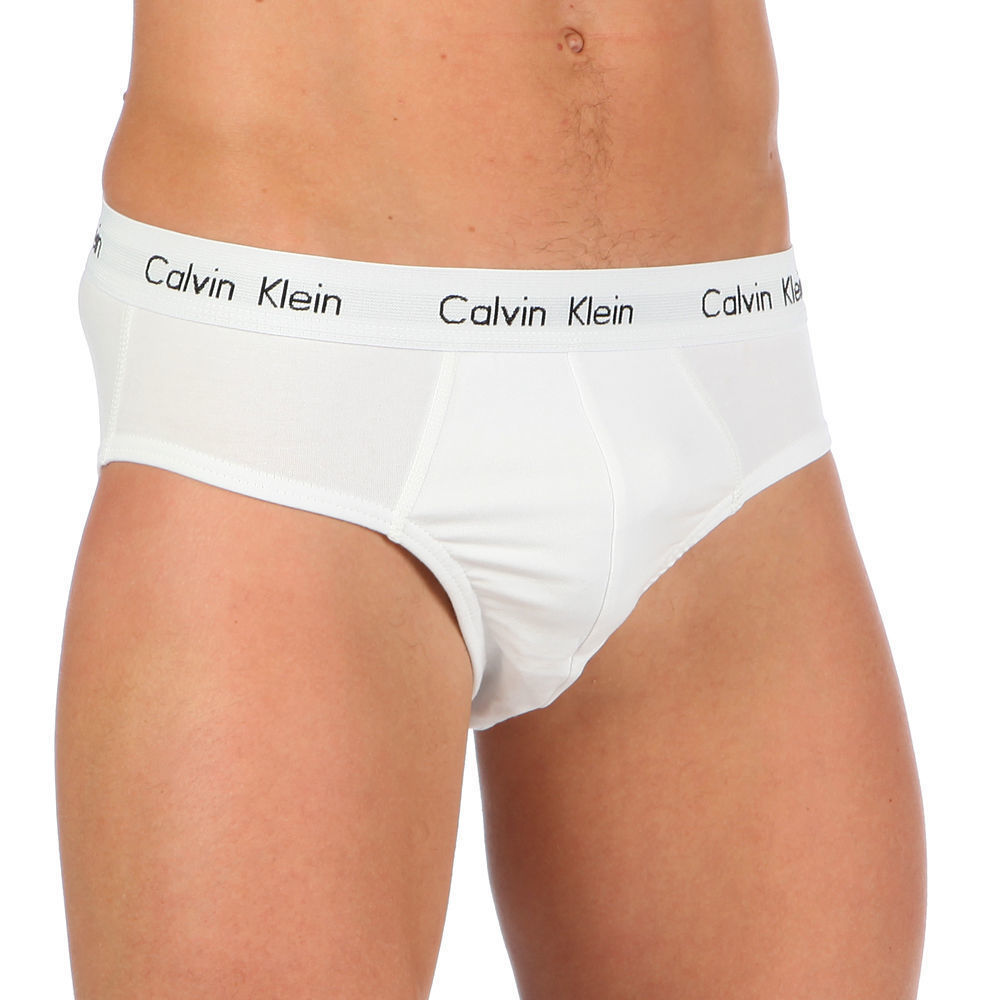 Набор мужских трусов, брифы (черные ,серые, белые) 3 шт, Calvin Klein Classic set