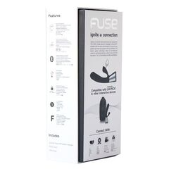 Чёрный интерактивный вибратор Kiiroo Ohmibod Fuse - 18 см. - 