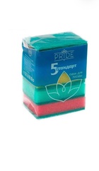 Губка бытовая с чистящем слоем 5 шт. «Стандарт»