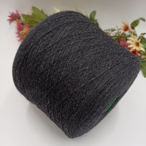 Меринос с ангорой от Zegna Baruffa 830078 1500м/100гр - Древесный уголь