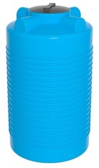 Ёмкость ЭВЛ 500 л. голубая, крышка 450мм Ирпласт 500 л. вертикальный (720x720x1420см;голубой) - арт.560862