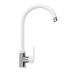Cмеситель для кухни белого цвета  Accoona A48107G