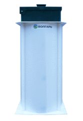 Станция биологической очистки Юнилос ВОЛГАРЬ-5-2360-П/ 1000 л. в сутки / до 5 чел. / компрессорная аэрация (1050x1050x2445см;131кг;) - арт.560611