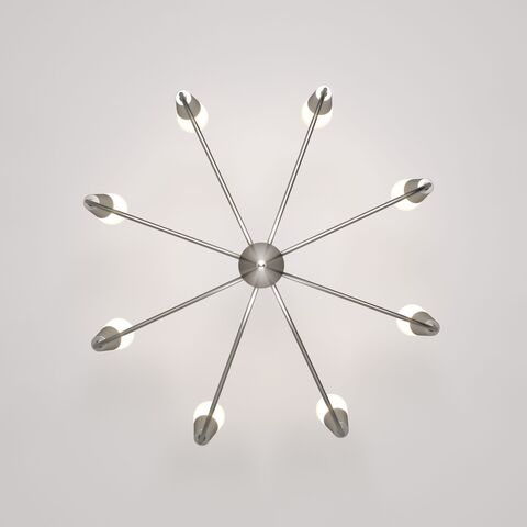 Подвесная люстра Eurosvet Rhyton 60167/8 никель