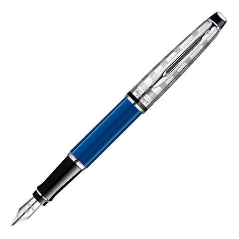 Ручка перьевая Waterman Expert Deluxe Obsession Blue CT, F (1904580)