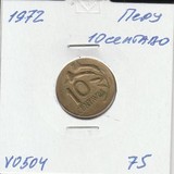 V0504 1972 Перу 10 сентаво сентавос центаво