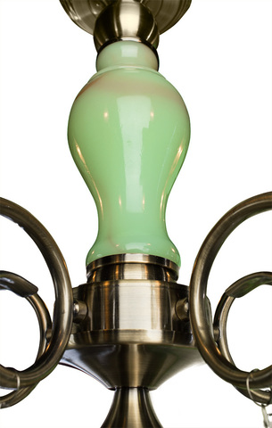 Люстра Arte Lamp Onyx green A9592PL-5AB