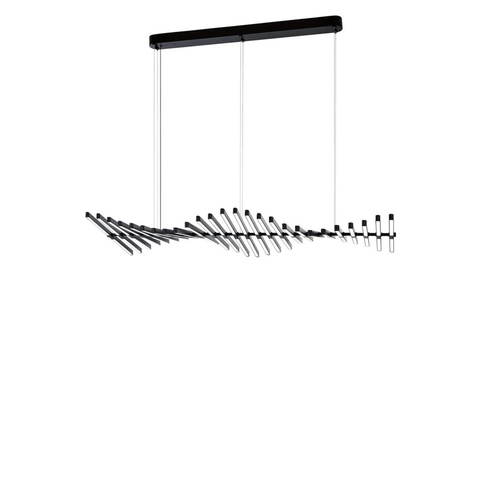 Люстра Rhythm Horizontal Black L130