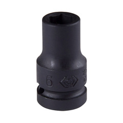 KING TONY (253506M) Головка торцевая ударная шестигранная 1/4", 6 мм