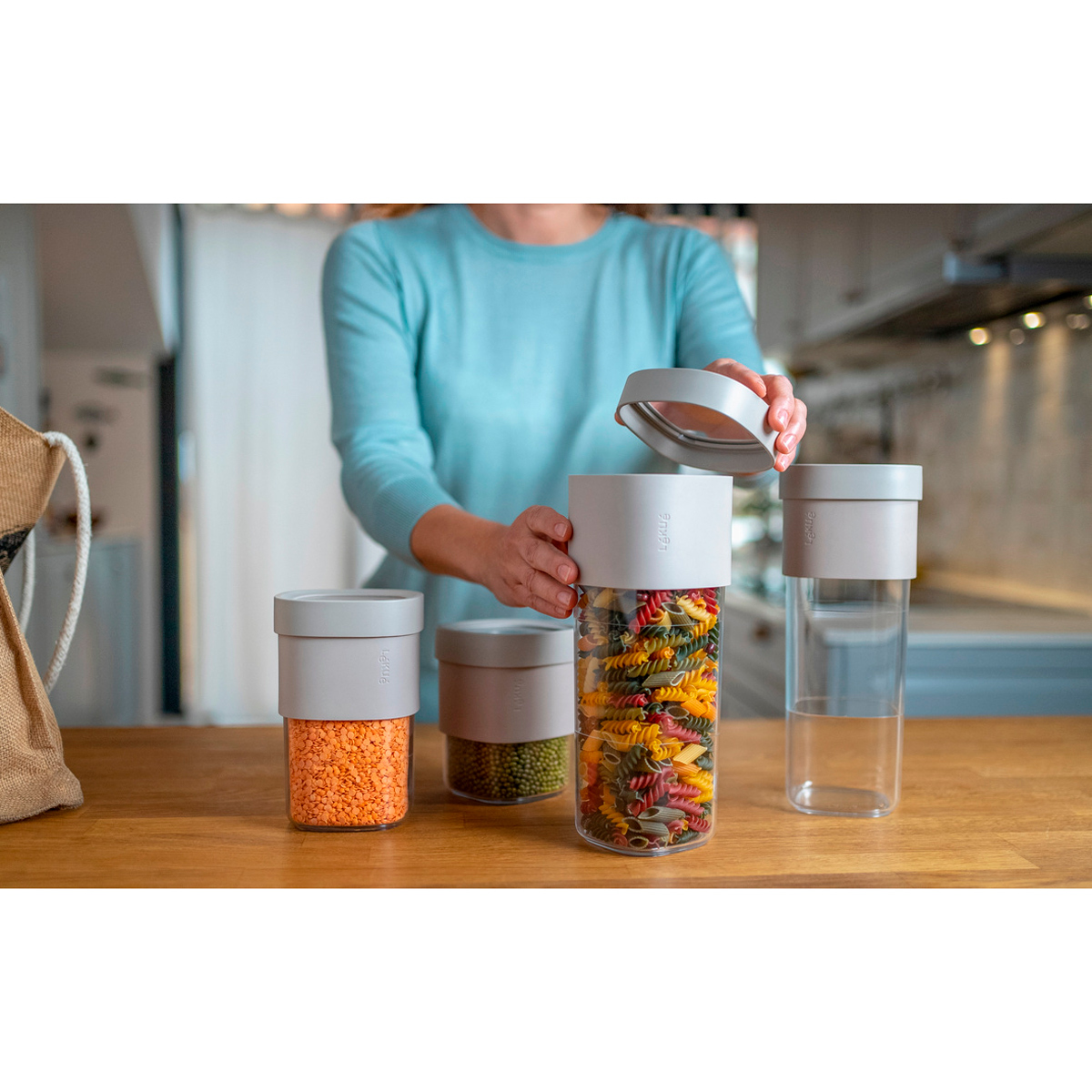 Набор контейнеров для сыпучих продуктов Flip Storage, 5 пр., арт. 883064 - фото 2