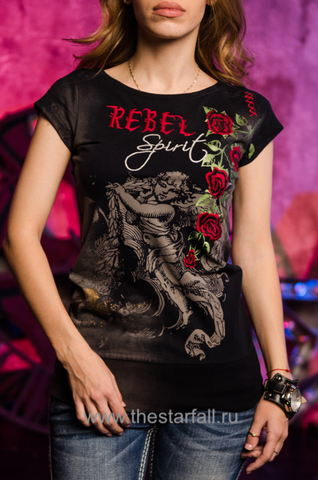 Rebel Spirit | Футболка женская GDK41 перед