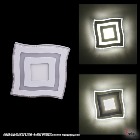 Панель светодиодная Встраиваемая 44333-9.0-001XW LED3+3+3W WHITE по кругу белое свечение без Пульта
