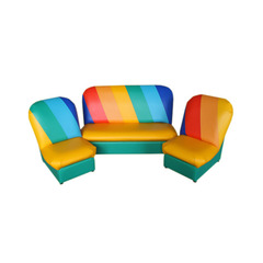Комплект мягкой игровой мебели «Радуга» Радужная