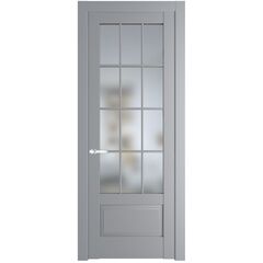 Межкомнатная дверь эмаль Profil Doors 4.2.2 (р.12) PD смоки остеклённая