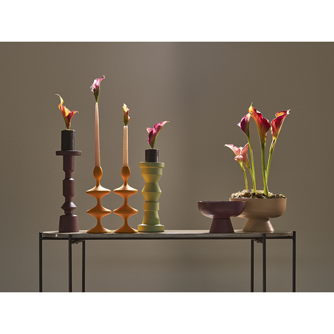 Блюдо на ножке 25.5см Bergenson Bjorn Vivlend бежевое