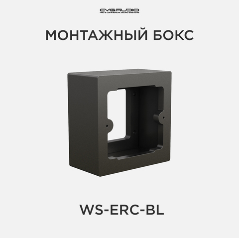 CVGAUDIO WS-ERC-BL Монтажный бокс для накладной установки на стену контроллеров CVGAUDIO ERC-1/2, цвет черный