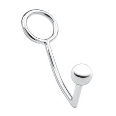 Кольцо на пенис с анальным стимулятором Stainless Steel Anal Hook & Cock Ring - 