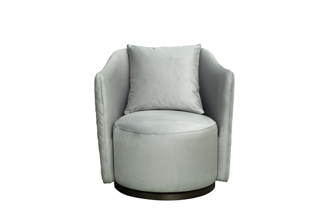Кресло вращающееся велюровое 70х77х80см Garda Decor Verona мятное
