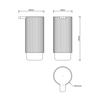 Decor Walther 0671249 Decor Walther OF.LINE SSP Дозатор для мыла, цвет: Mocca/Moor