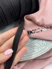 Кант эластичный декоративный черный