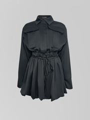 Костюм DZHADAGAEVS 0802 из укороченной рубашки и юбки-баллон