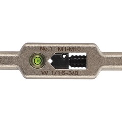Вороток для метчиков №1 M1-M10(2,0-6,3мм) 175мм DIN1814 (INOX, с уровнем) H-Tools 08802030