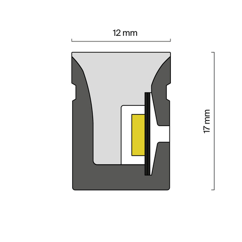 Гибкий неон Maytoni 17x12 24В 17,8Вт/м RGB SPI IP67 5м 432052