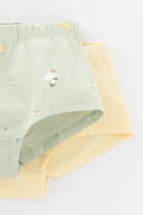 трусы/ уп  для девочки  К 1968-2уп/солнечный свет,морская пена,гусята