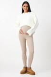 Леггинсы для беременных 19249 бежевый