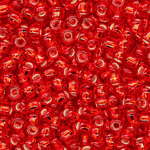 Японский бисер TOHO Round 8/0 (№25B), с внутренним серебрением, прозрачный