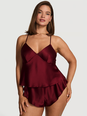 VERY SEXY САТИНОВЫЙ КОМПЛЕКТ МАЙКА С ШОРТАМИ