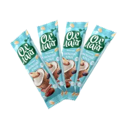 Фруктово-ореховый батончик шоколад-кокос 'Ол'лайт', 120г 🔸 4 шт х 30г