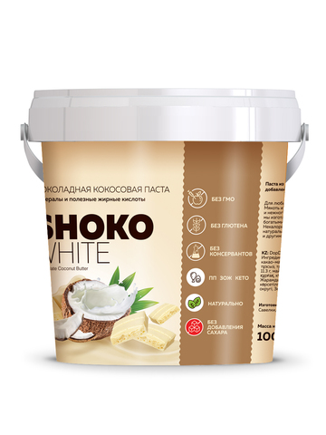 Шоколадная паста SHOKO WHITE 1000 г