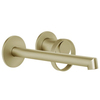 Gessi 63383#727 Gessi Anello Смеситель настенный, излив 194-214 мм, цвет Brushed Brass PVD(без внутренней части)