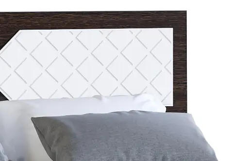 кровать НИКОЛЬ 1,6 м (венге/лиственница светлая)