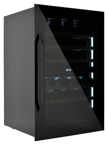 Винный шкаф Zugel ZCWI570DB черный