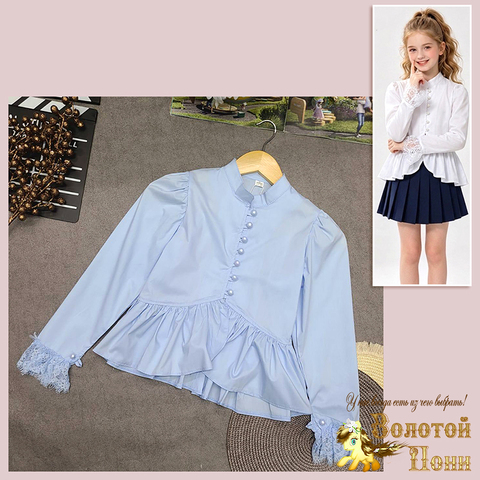 Блуза хлопок д (9-13) 260615-F-71022