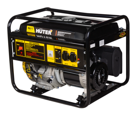 Портативный бензогенератор Huter DY5000L