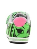 Кроссовки Монстер Хай (Monster High) на липучке для девочек, цвет зеленый. Изображение 5 из 8.