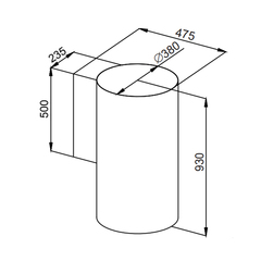 Вытяжка Maunfeld Lee Wall (sensor) 39 черный