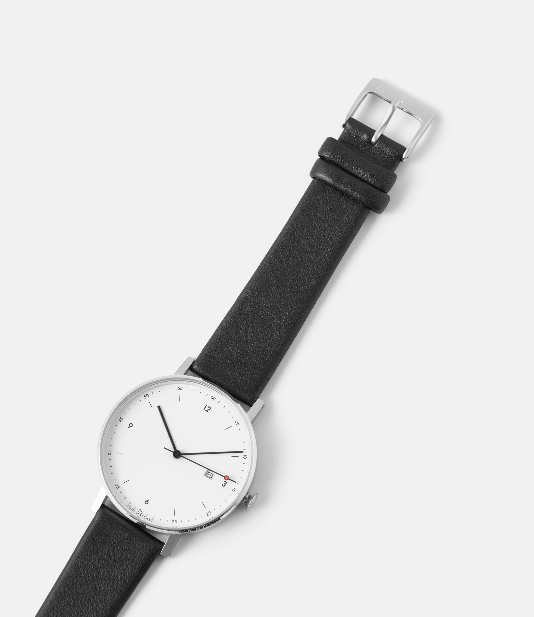 Void Watches PKG01 Silver Black White — кварцевые часы (38 мм)