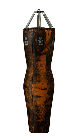 Мешок–Cилуэт DIKO FILIPPOV буйволиная кожа 150см/45см/60кг, бежево-черный