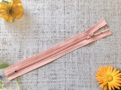 Молния брючная спираль, автомат, L 19 см, Т3, н/р, персиковый