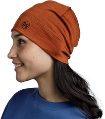 Шерстяная шапка Buff Merino Migweight Hat Melange Cinnamon - 2