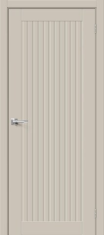 Межкомнатная дверь Браво-40 ПЭТ Crem Silk (светло-бежевый матовый, без текстуры)