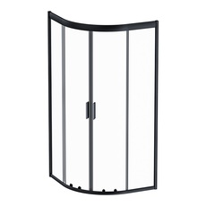 Am.Pm W90G-401-090BT Душевое ограждение Gem 1/4 Rond 90x90 стекло прозрачное, профиль черный матовый, без фото